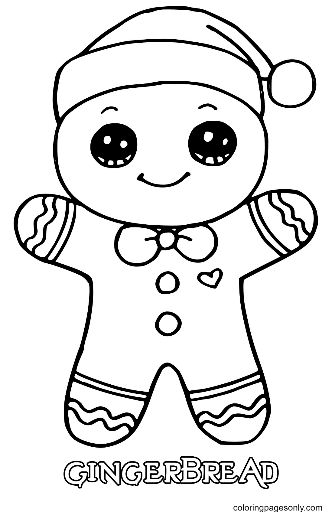 Gingerbread Man Coloring Pages - Coloring Pages For Kids And Adults