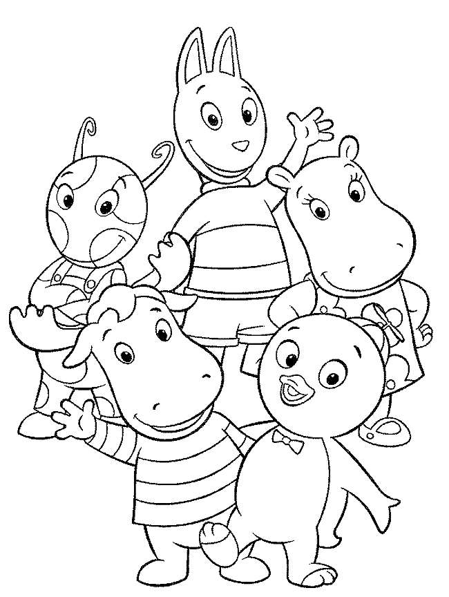 Drawing of the Backyardigans coloring page