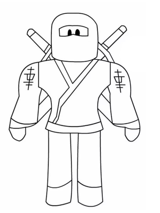 Roblox coloring skins print for free