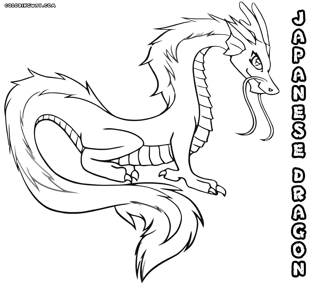 Japanese Dragon coloring pages | Coloring pages to download and print