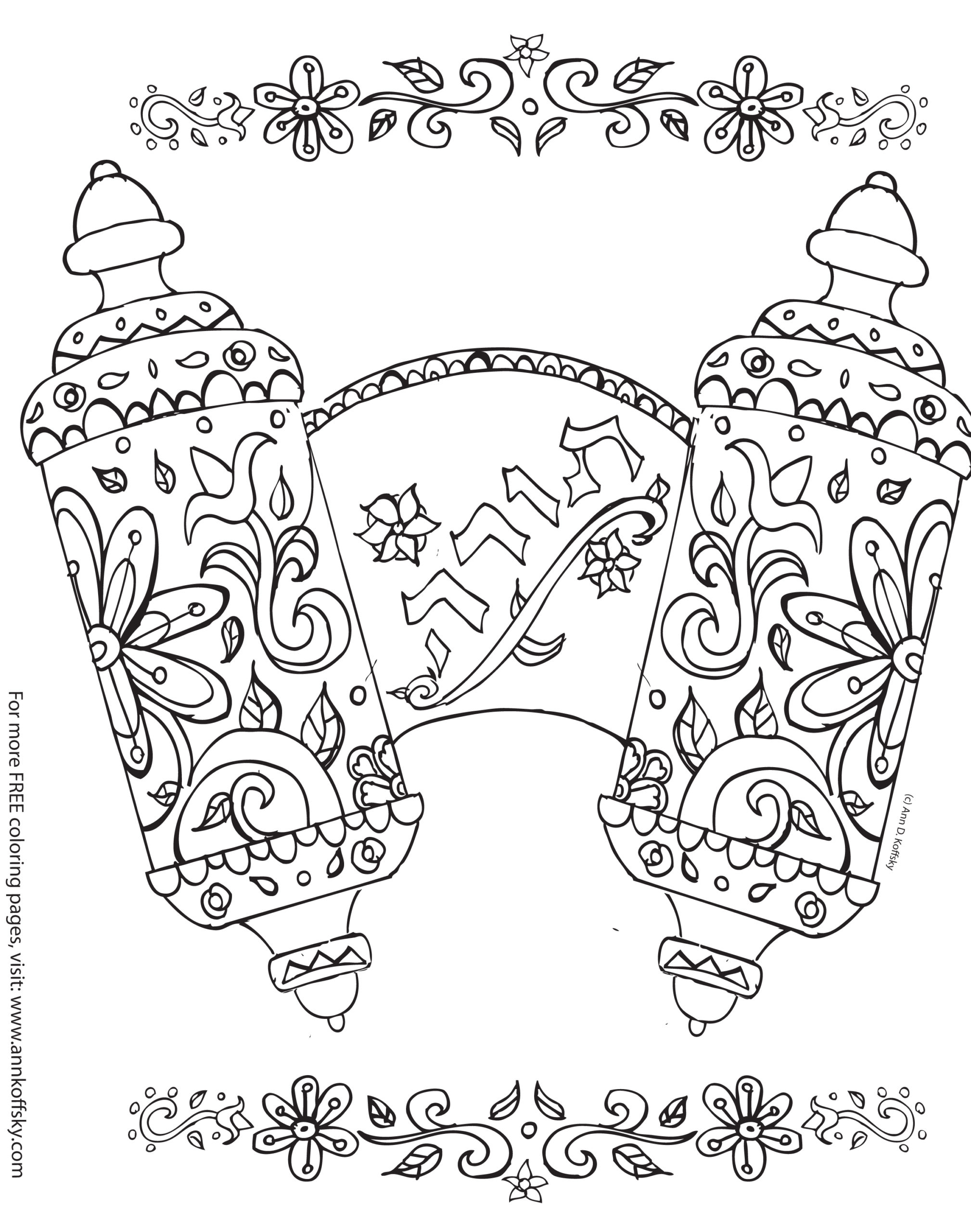 10 FREE Shavuot Coloring Pages & Crafts
