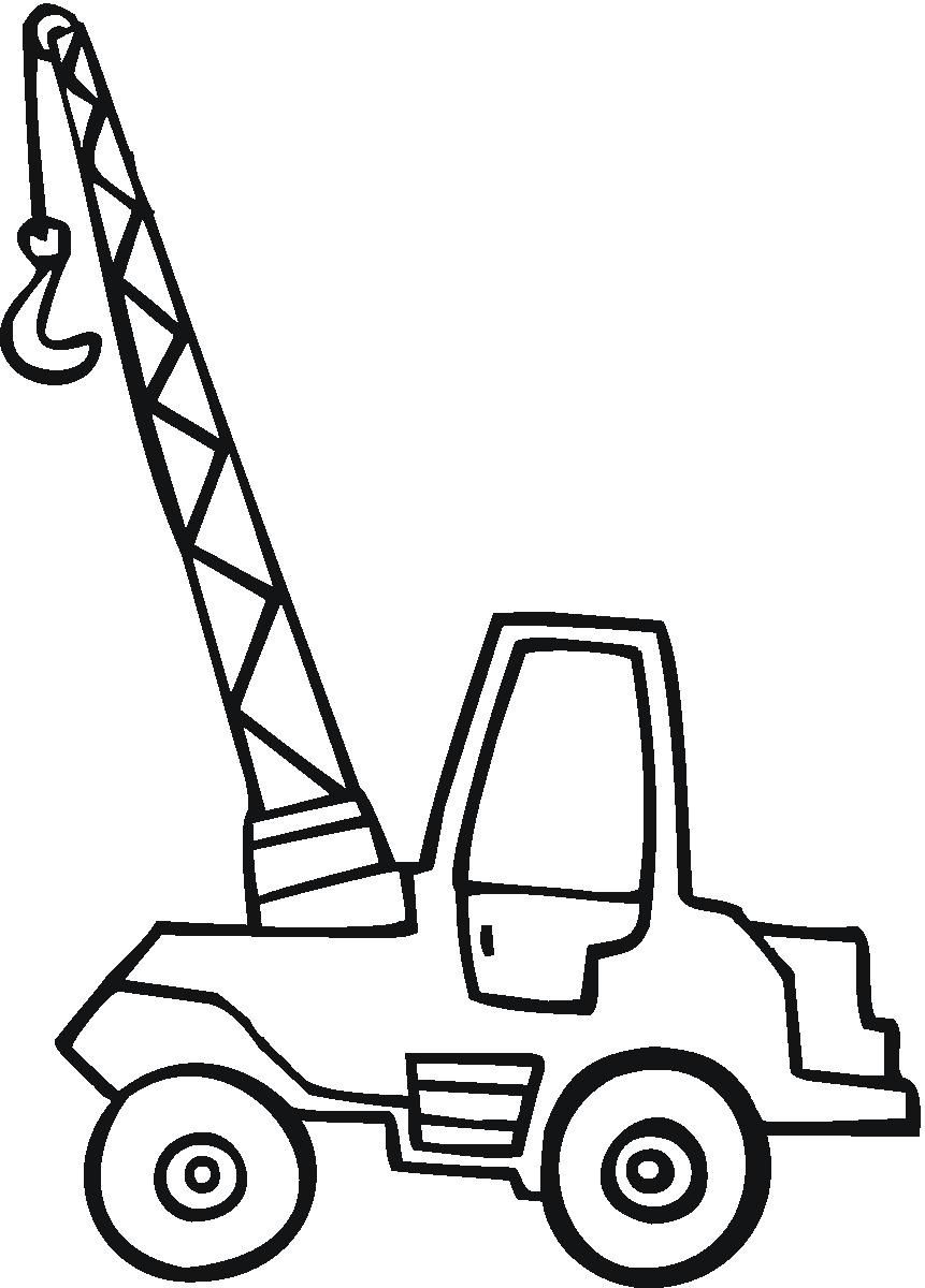 Collection Little Crane Coloring Page | Coloring pages, Coloring pages for  kids, Truck coloring pages