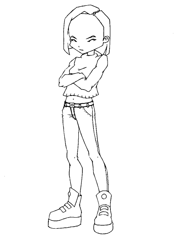Coloring pages Tv series coloring pages Code lyoko | Code lyoko, Coloring  pages, Outline drawings
