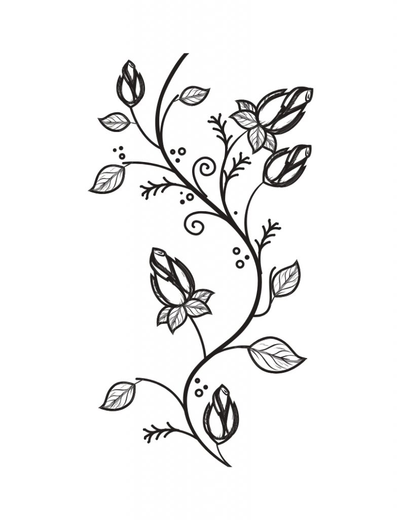Fun and Pretty Coloring Pages for Adults with Flowers and Leaves - My  Kingdom of Chaos