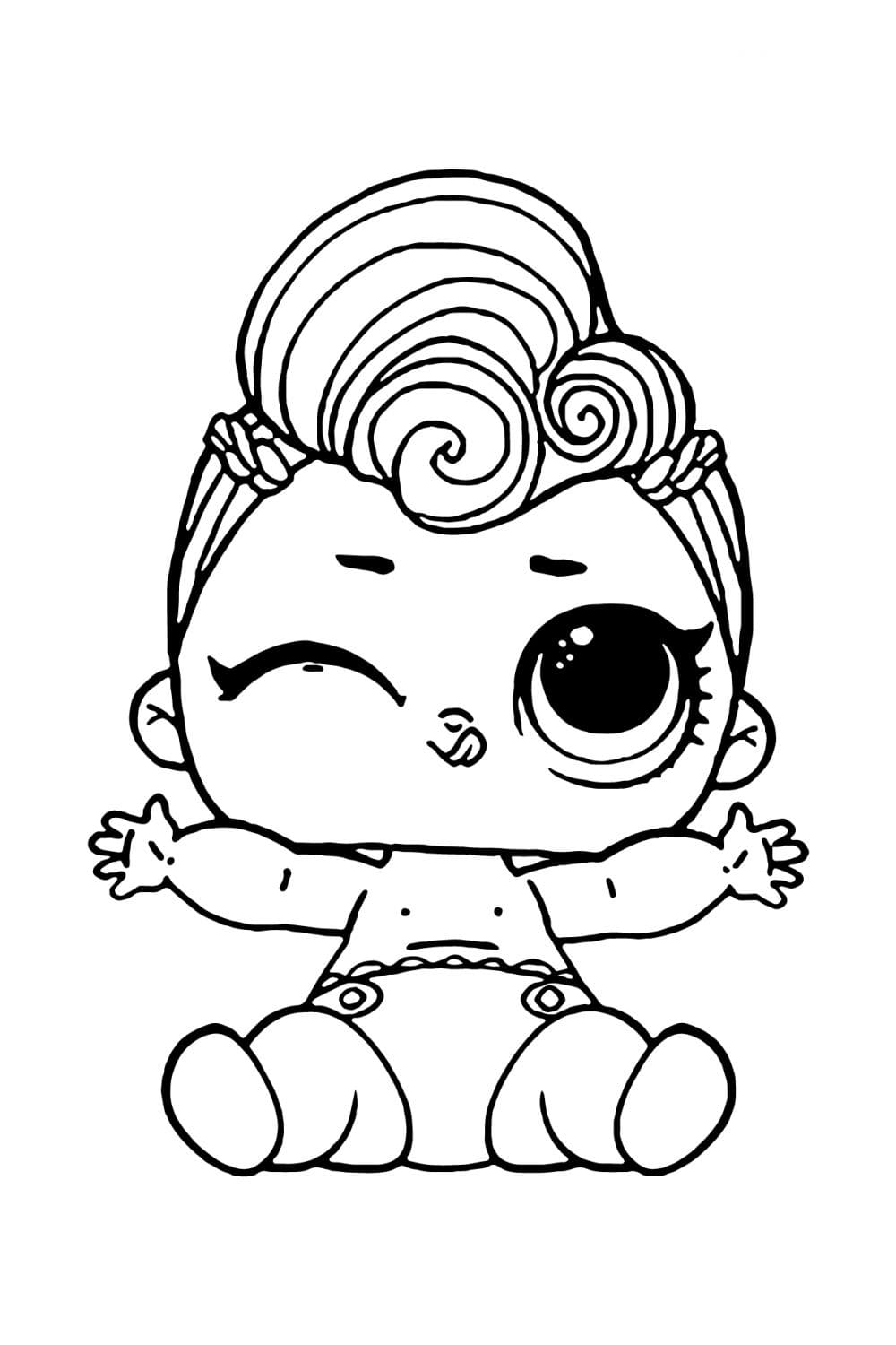 LOL Baby Grunge Coloring Page - Free Printable Coloring Pages for Kids