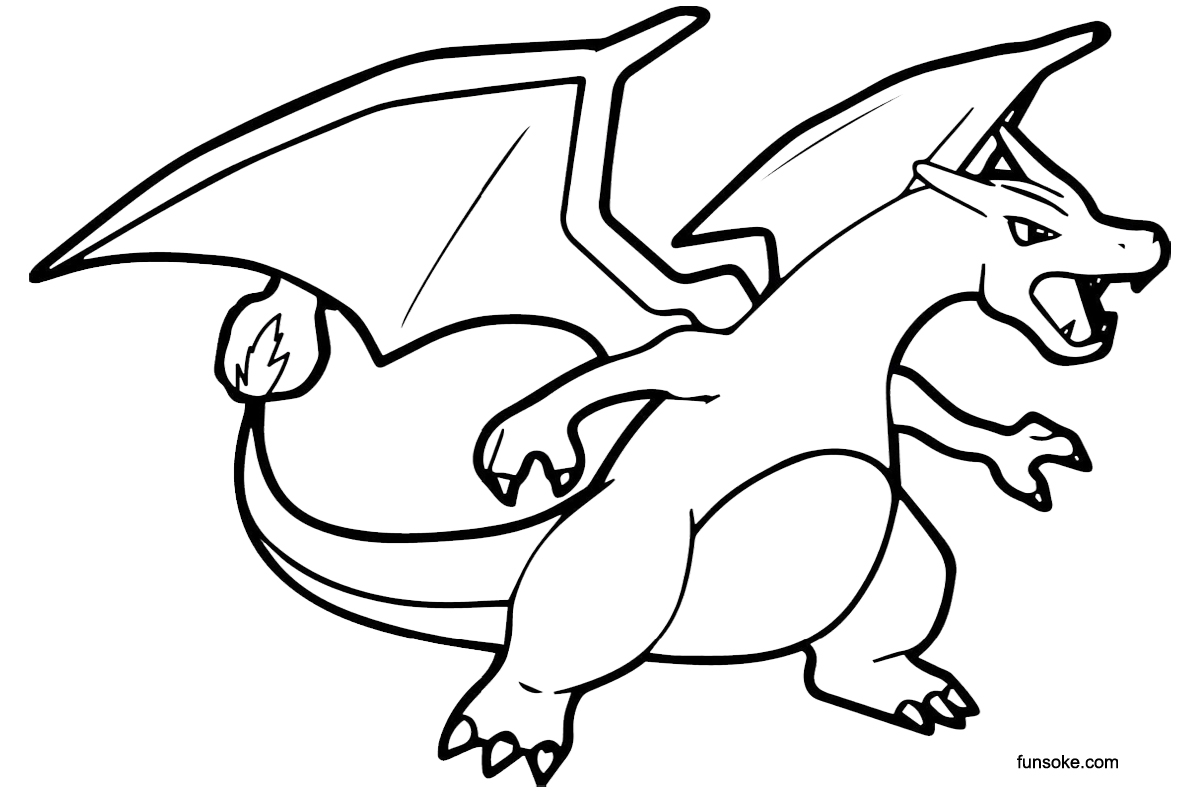 Mega Charizard X Coloring Pages   Coloring Home