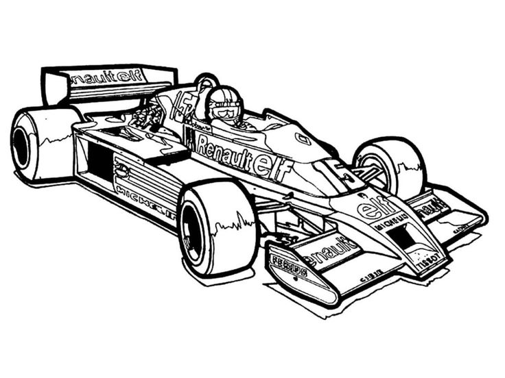 Free Printable Formula 1 Coloring Pages Pdf - Coloringfolder.com | Cars coloring  pages, Sports coloring pages, Online coloring pages
