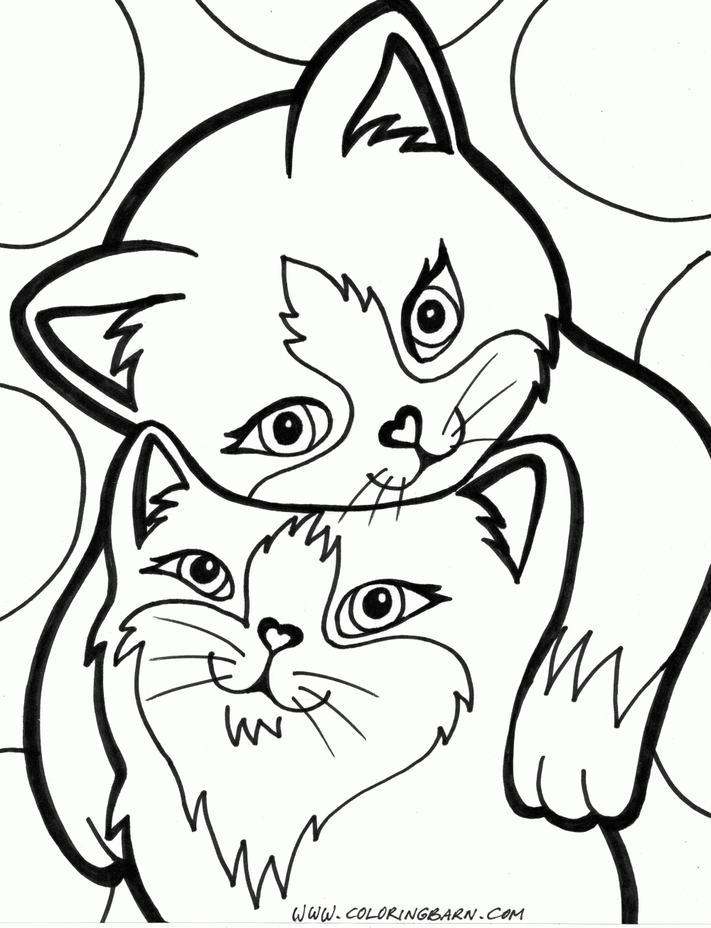 Latest Cat Kitten Coloring Sheet Full - Coloring Pages
