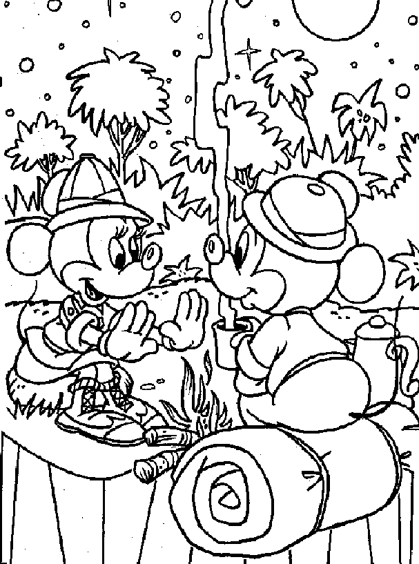Camping S - Coloring Pages for Kids and for Adults