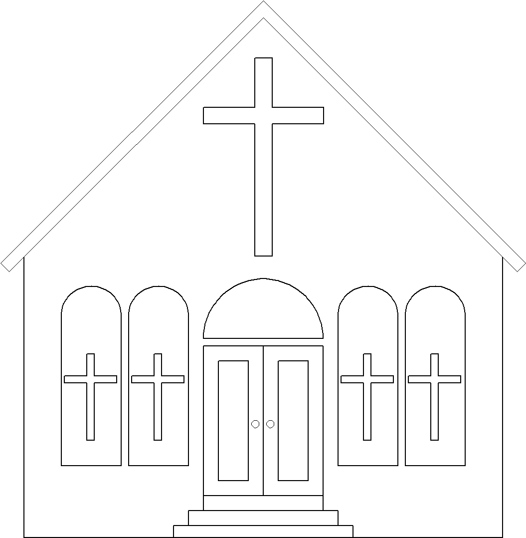 Coloring Page - Church