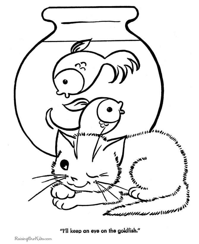 Animal coloring pages for kid - Fish 021