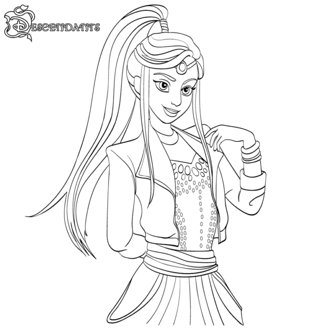 Featured image of post Descendants Coloring Pages Audrey
