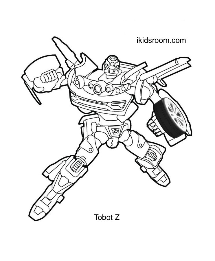 Tobot Coloring Pages: Tobots X, Y, Z, W ...ikidsroom.com