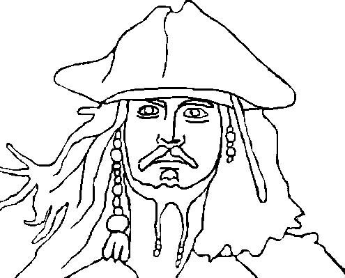 Pictures Face Jack Sparrow Pirates Of The Caribbean Coloring Pages | Coloring  pages, Coloring pages for kids, Jack sparrow