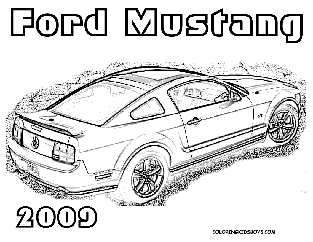 Super Car Ford Gt40 Coloring Page Cool Car Printable Free - Coloring and  Drawing