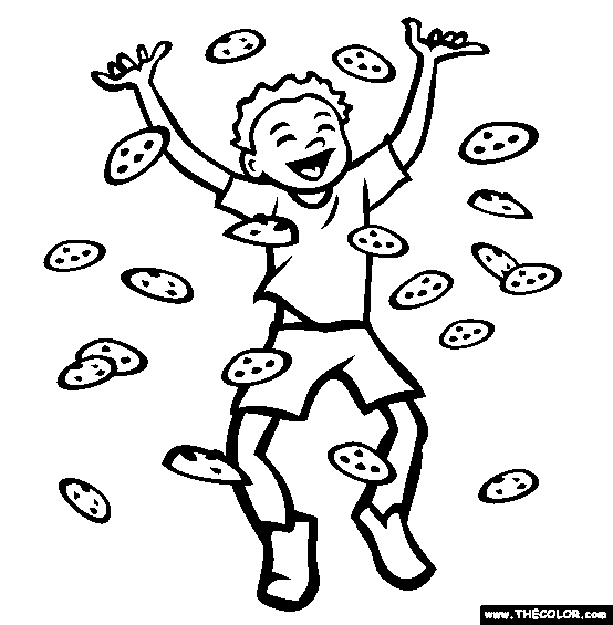 The Chocolate Chip Cookie Coloring Page | Free The Chocolate Chip ...