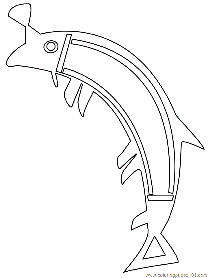 Aboriginal trout Coloring Page - Free Other Fish Coloring Pages :  ColoringPages101.com