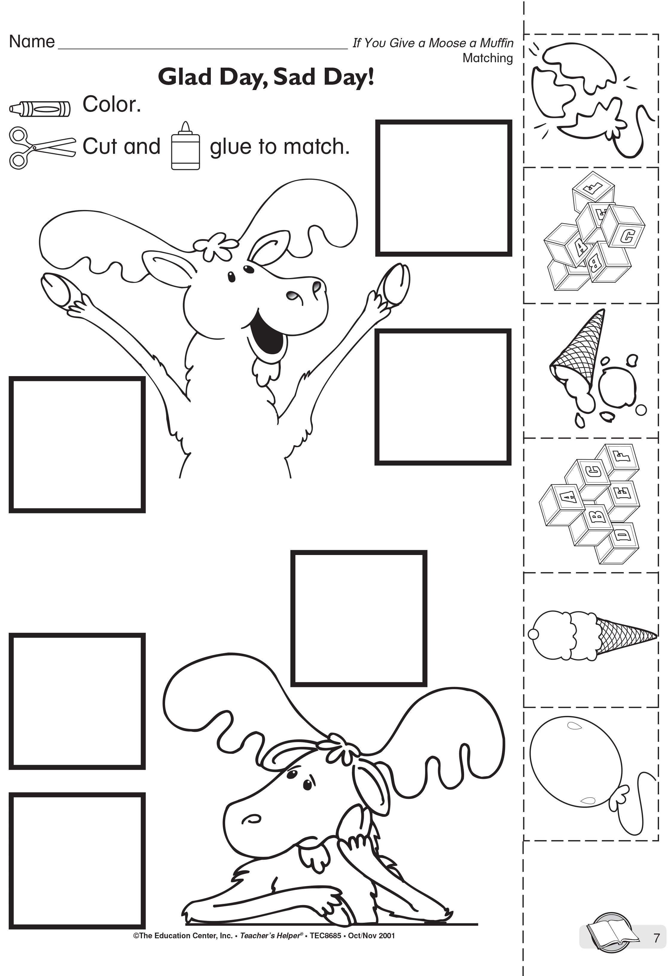 Moose Muffin Coloring Page
