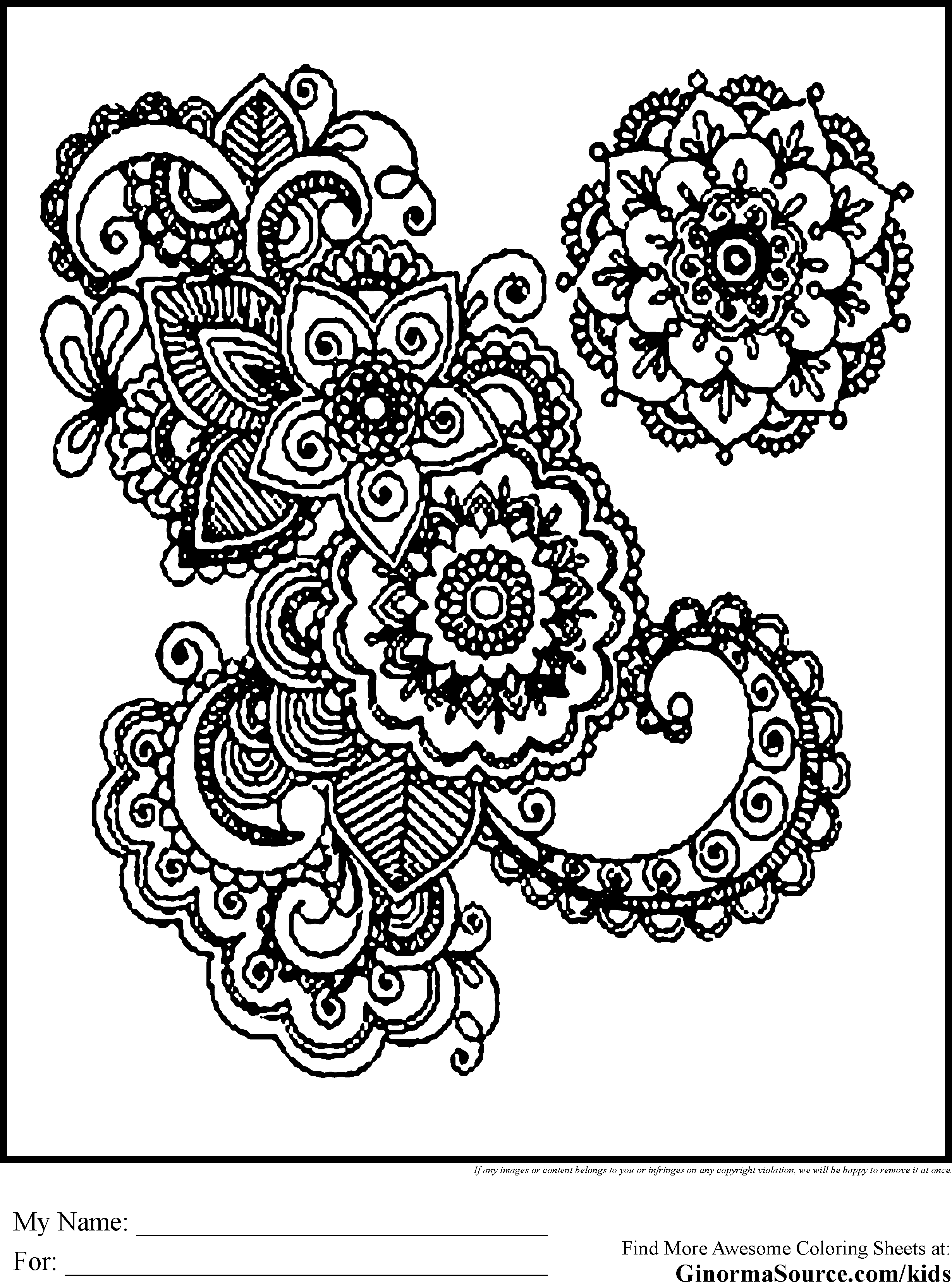 Full Page Coloring Sheets For Kids - Coloring