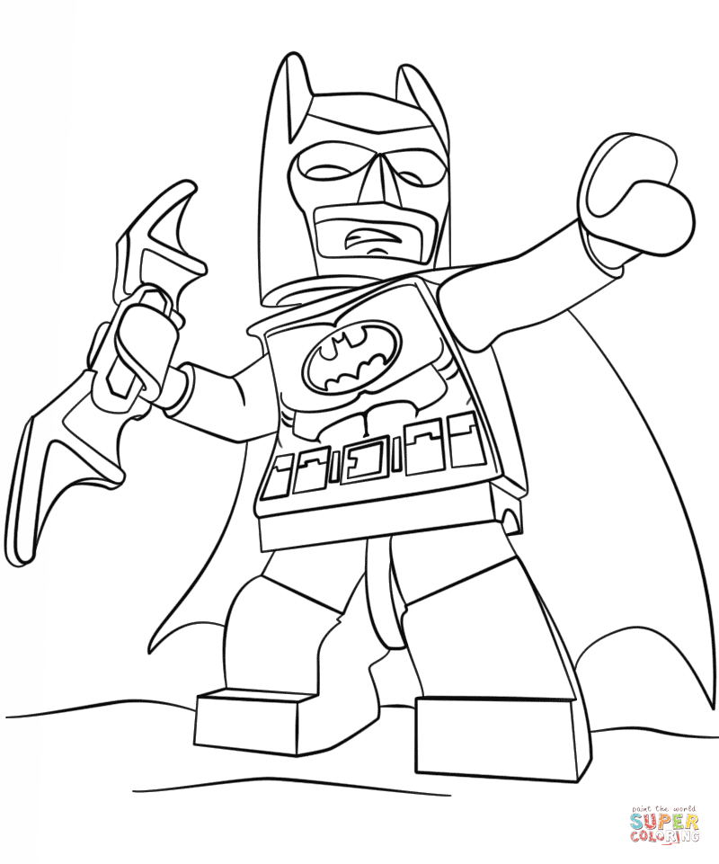 Lego Batman coloring page | Free Printable Coloring Pages