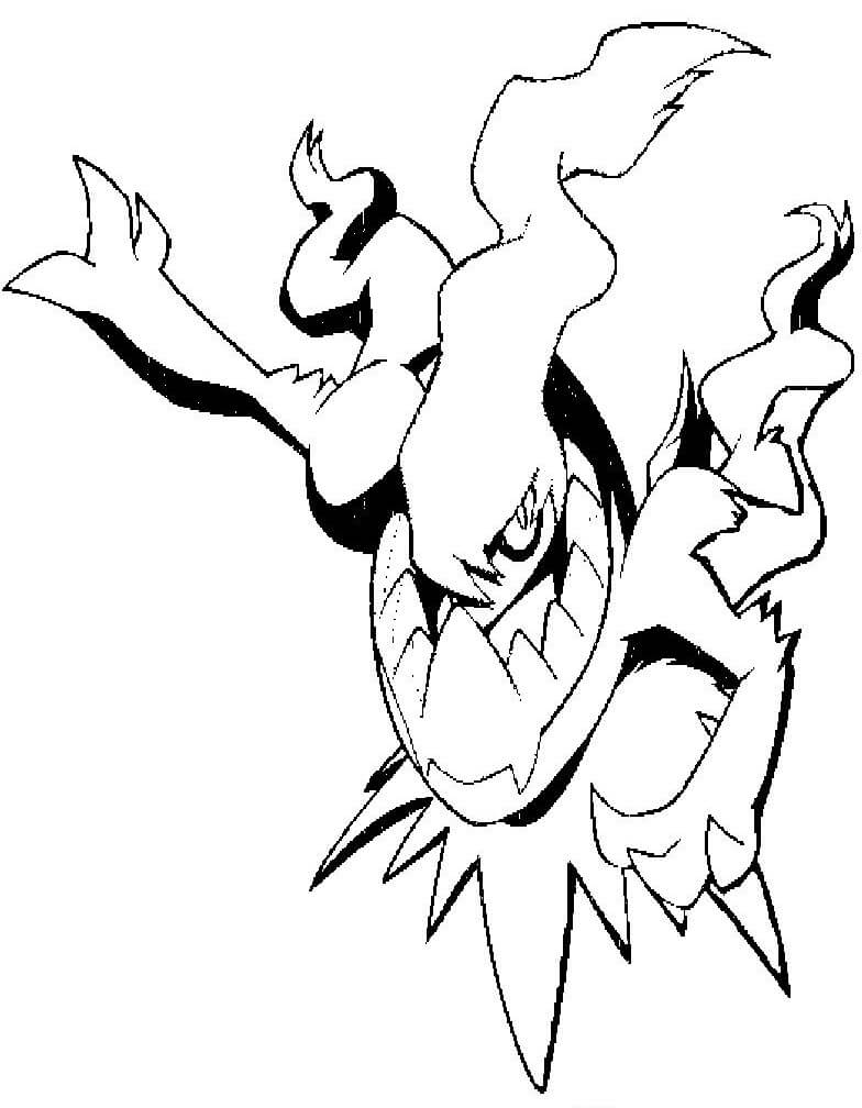 Pokemon Darkrai Coloring Page - Free Printable Coloring Pages for Kids