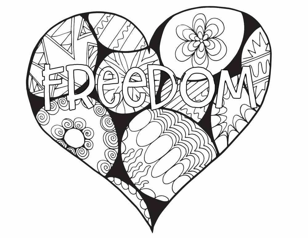 FREEDOM! 3 Free Printable Coloring Pages — Stevie Doodles Free Printable Coloring  Pages