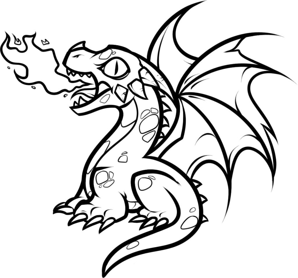 Dragon coloring pages - 100 Printable Coloring pages