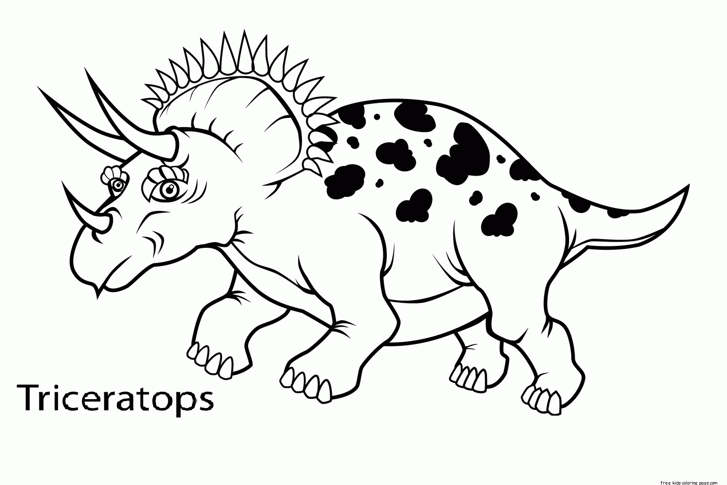 Printable Coloring Pages Dinosaurs   Free Coloring Pages ...