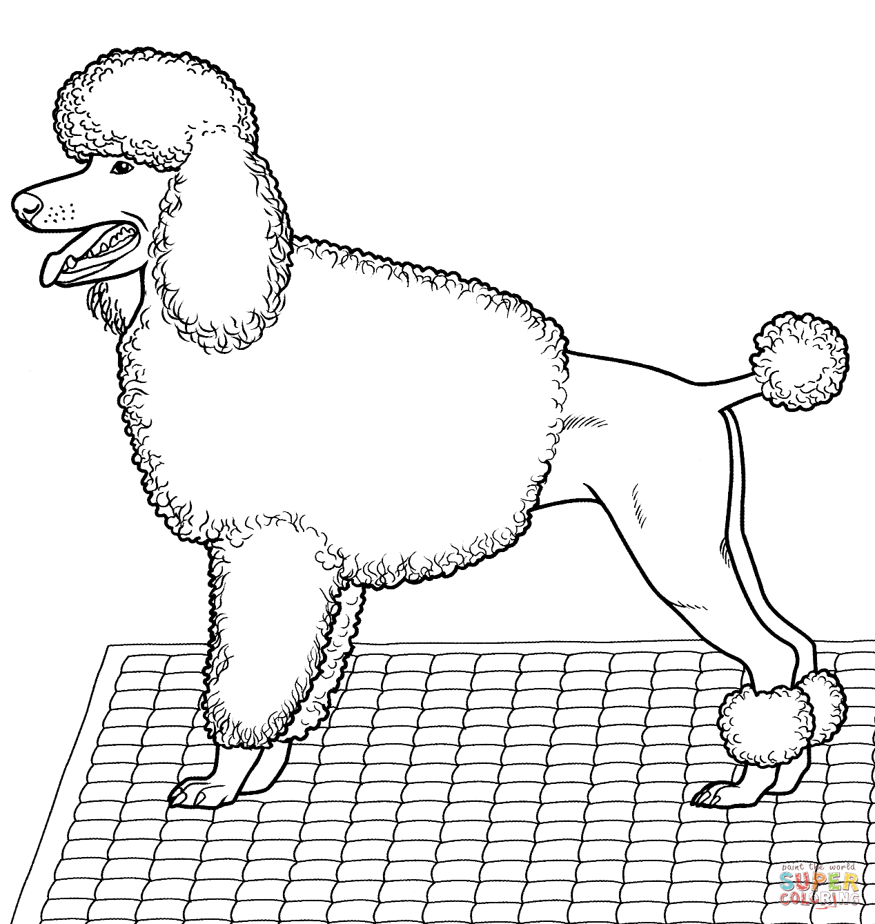 Coloring Pages Of Poodles - Coloring Home