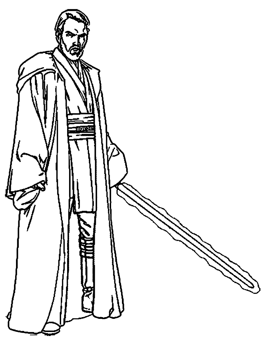 Obi-Wan Kenobi Coloring Pages ...