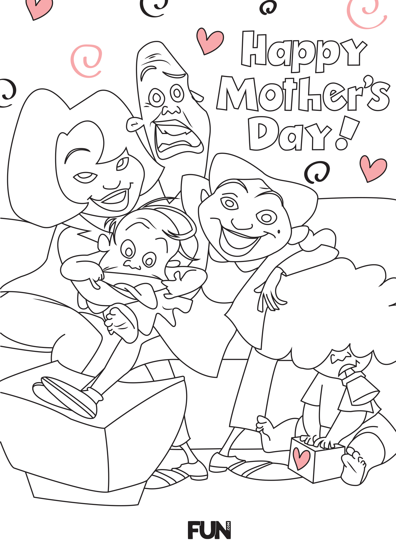 Geeky Mother's Day Coloring Cards to Win Mom Points [Printables] - FUN.com  Blog