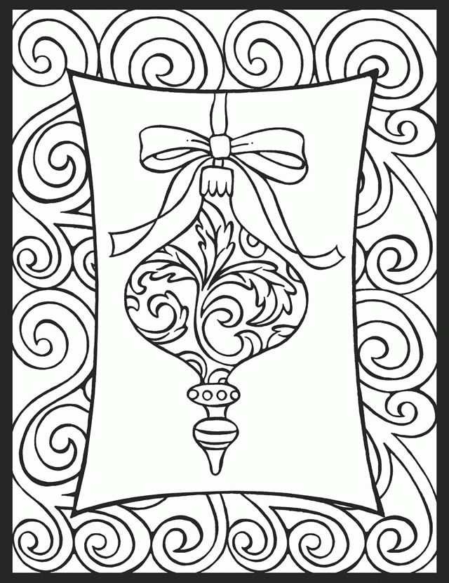 Stained Gl Coloring Pages Christmas Free - Coloring