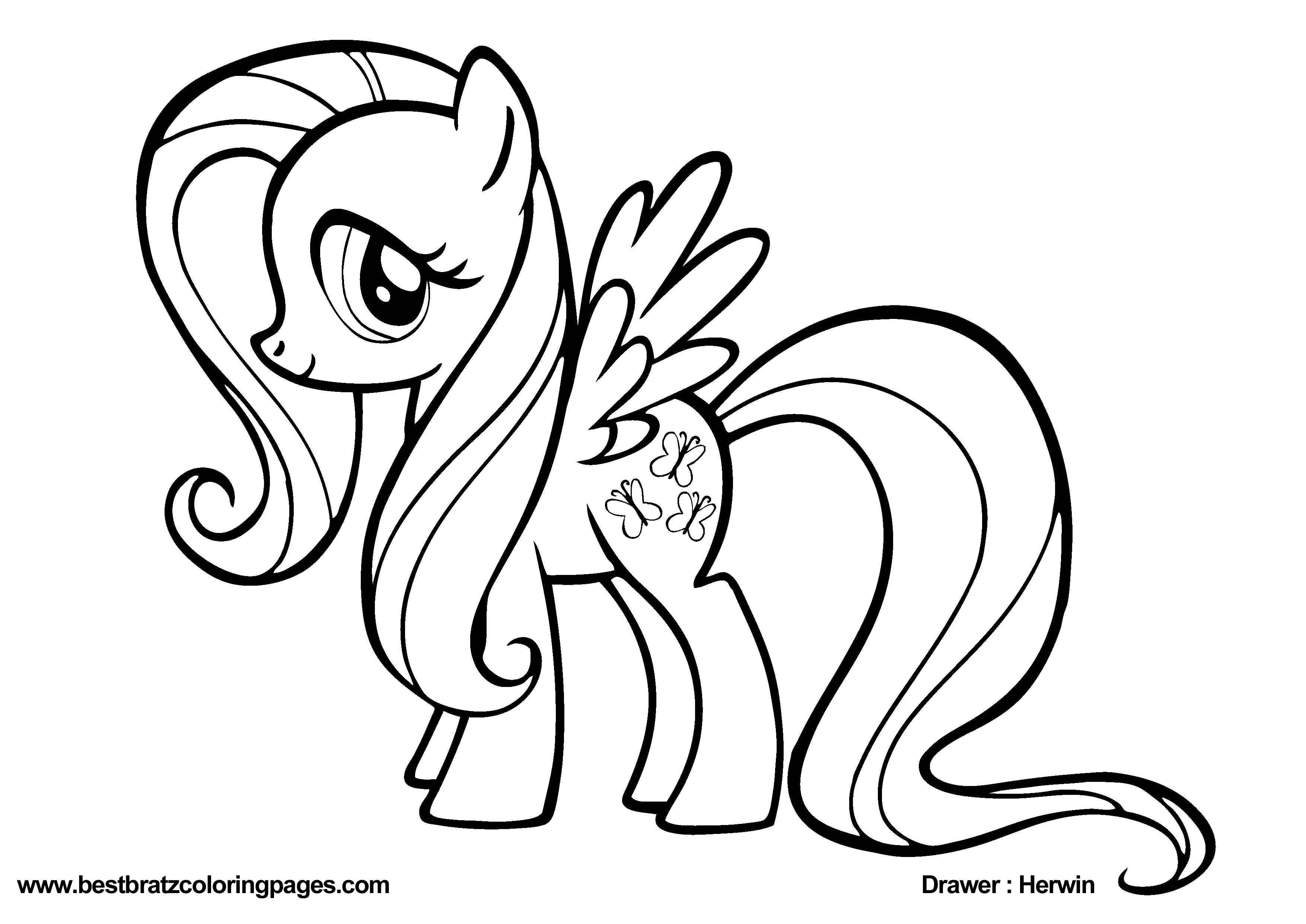 Pony Coloring Sheet - Coloring Pages for Kids and for Adults
