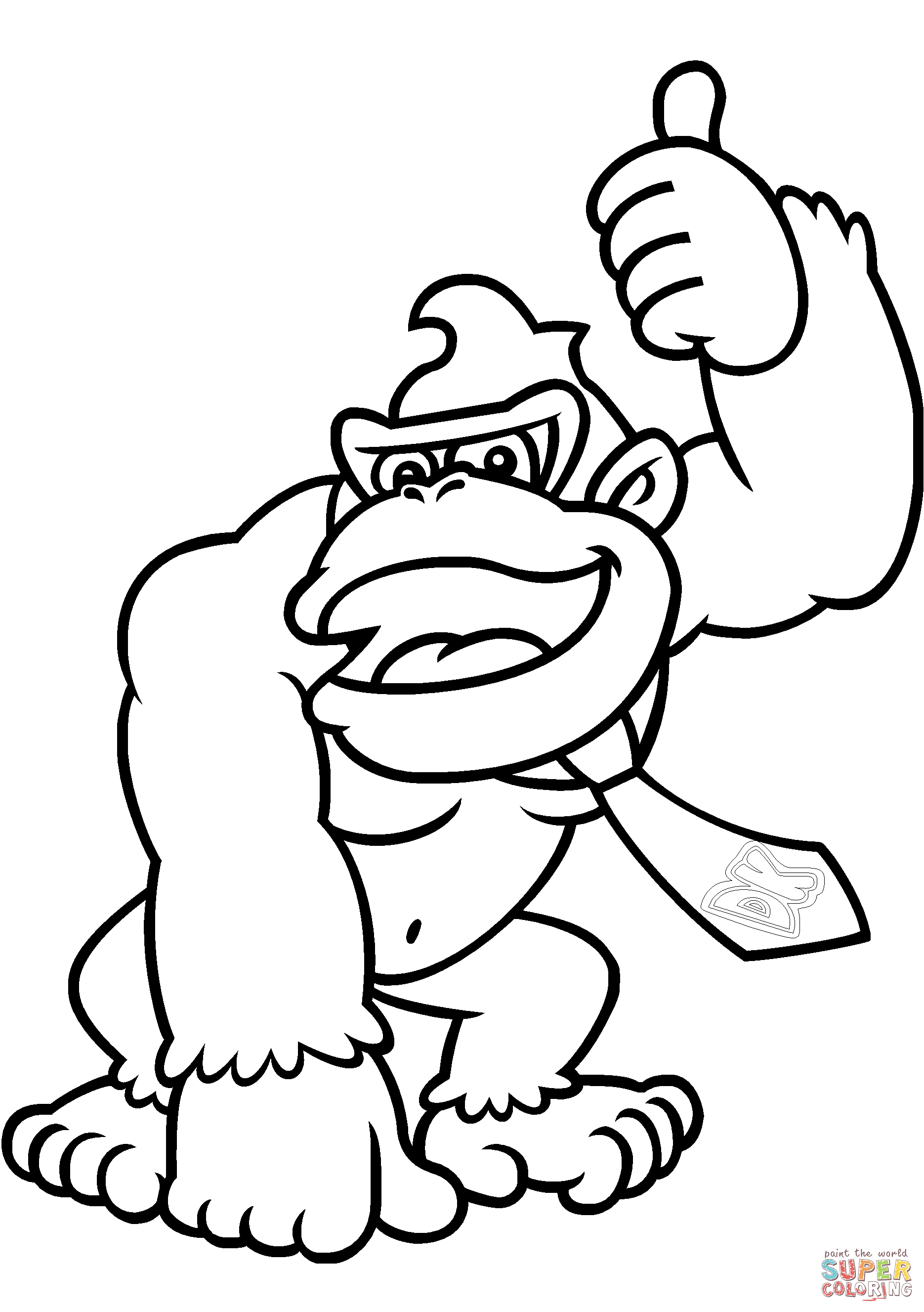 Donkey Kong Coloring Pages To Print   Resume Format Download Pdf ...