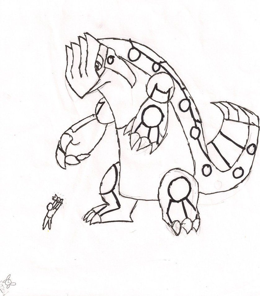 Groudon Coloring Pages