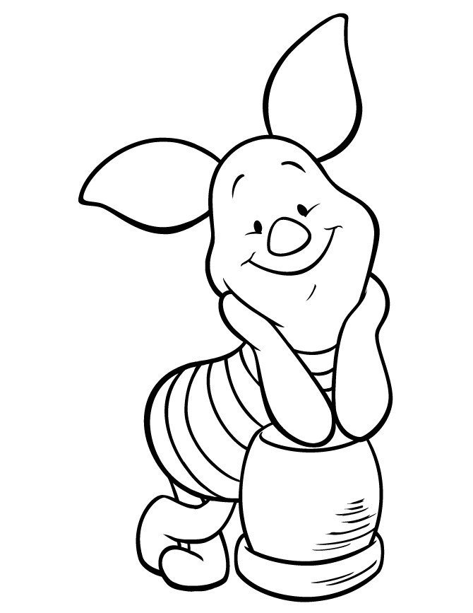 Piglet Coloring Pages : Piglet Happy Valentine Coloring Pages ...
