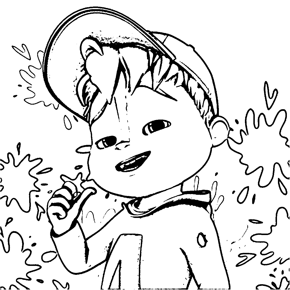 Alvin And Chipmunks Coloring Page 64 | Wecoloringpage