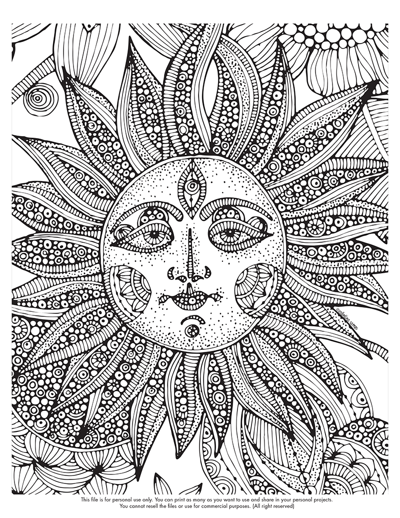 Trippy Coloring Pages Printable For Adults   Coloring Online ...