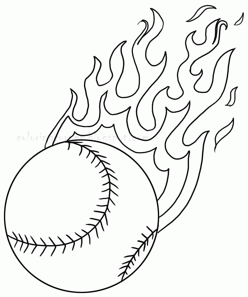 baseball color pages - High Quality Coloring Pages
