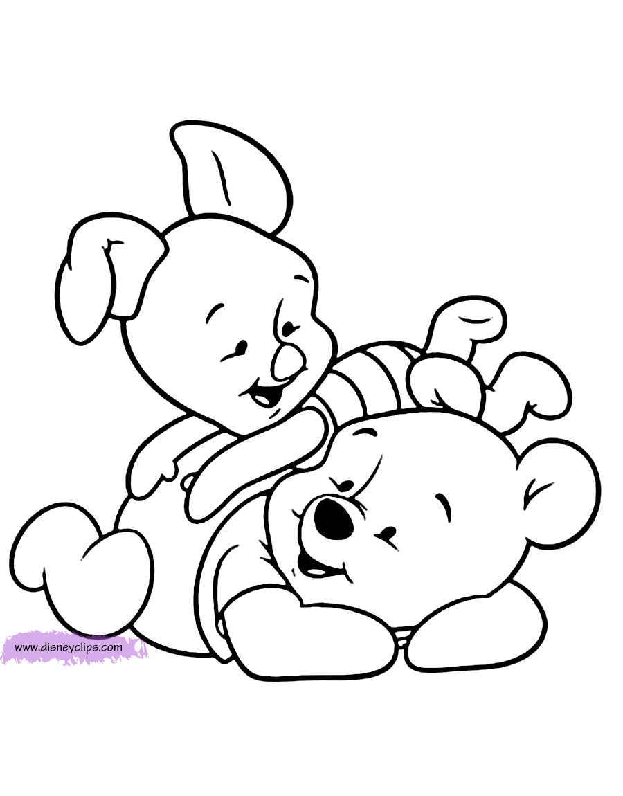 Baby Pooh Printable Coloring Pages | Disney Coloring Book - Coloring Home