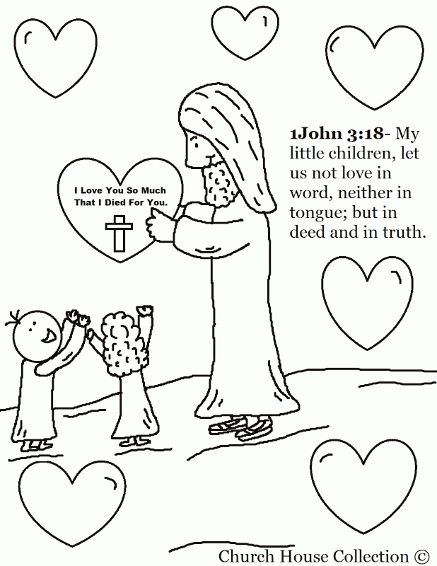 jesus loves the little children coloring pages free printable ...