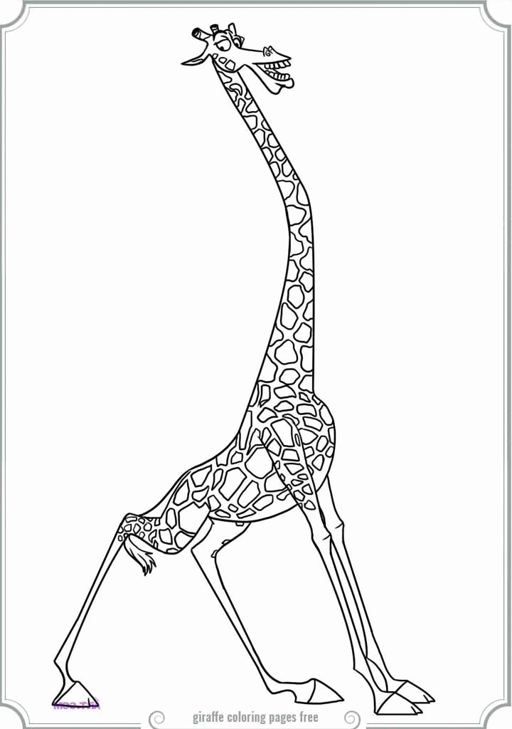 Melman The Giraffe Coloring Pages | Printable Coloring Pages