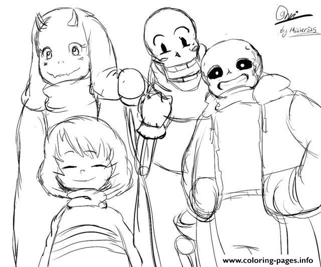 Undertale Character From Toby Fox By Mister525 Coloring ...
