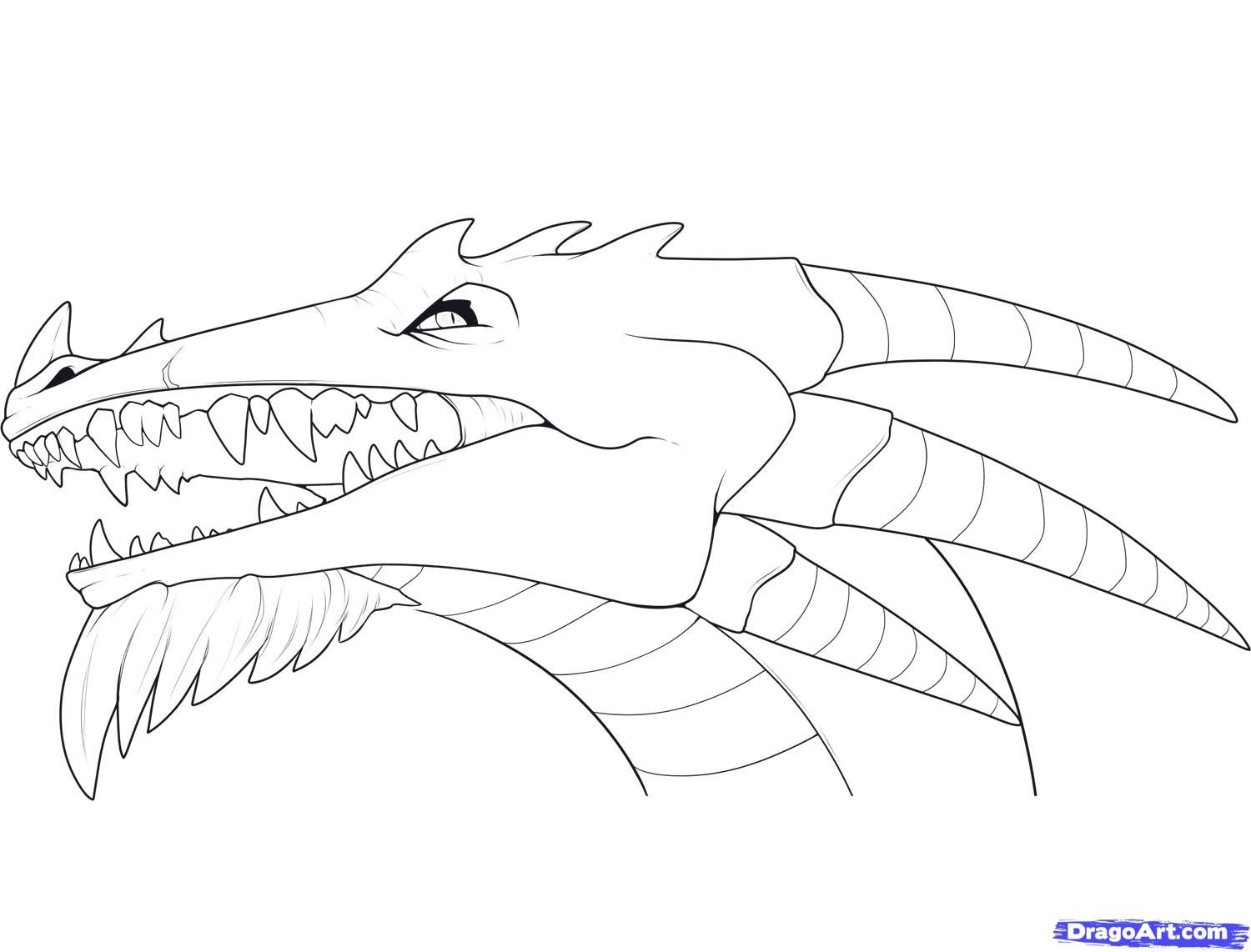 How To Draw Dragon Heads, Step By Step, Dragons, Draw A Dragon