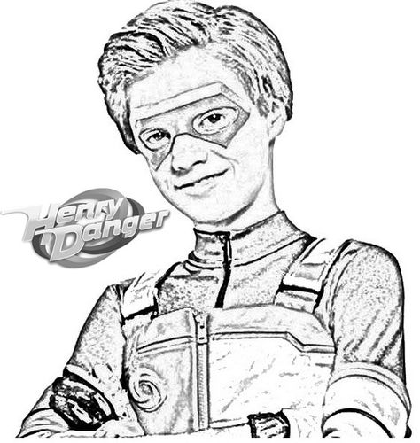 fun henry danger coloring and drawing page | Drawings, Sun ...