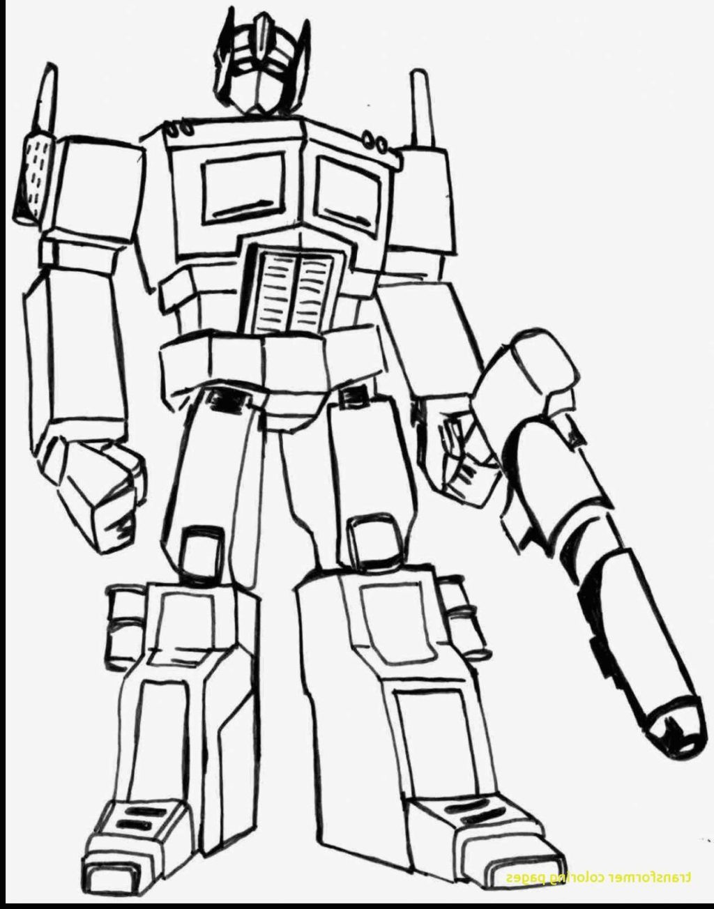 transformers bumblebee coloring pages