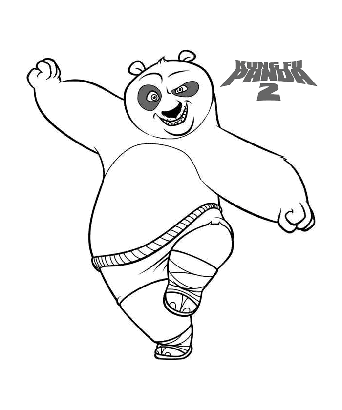 Kung fu panda to download - Kung Fu Panda Kids Coloring Pages