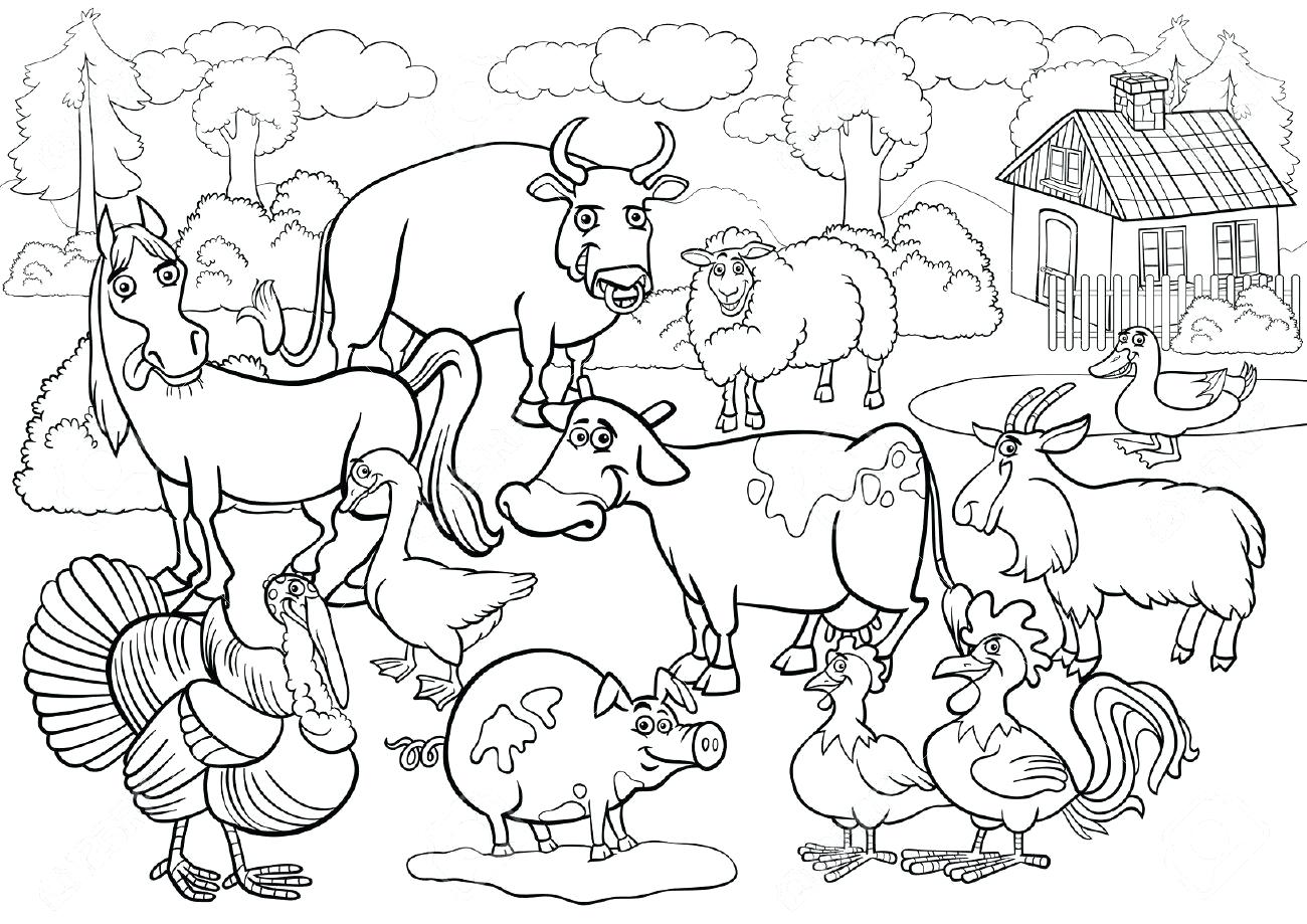 Coloring : Free Farm Animal Pages To Print Simple For Adults Printable  Pictureschool Excelent Preschool Preschoolers ~ Americangrassrootscoalition