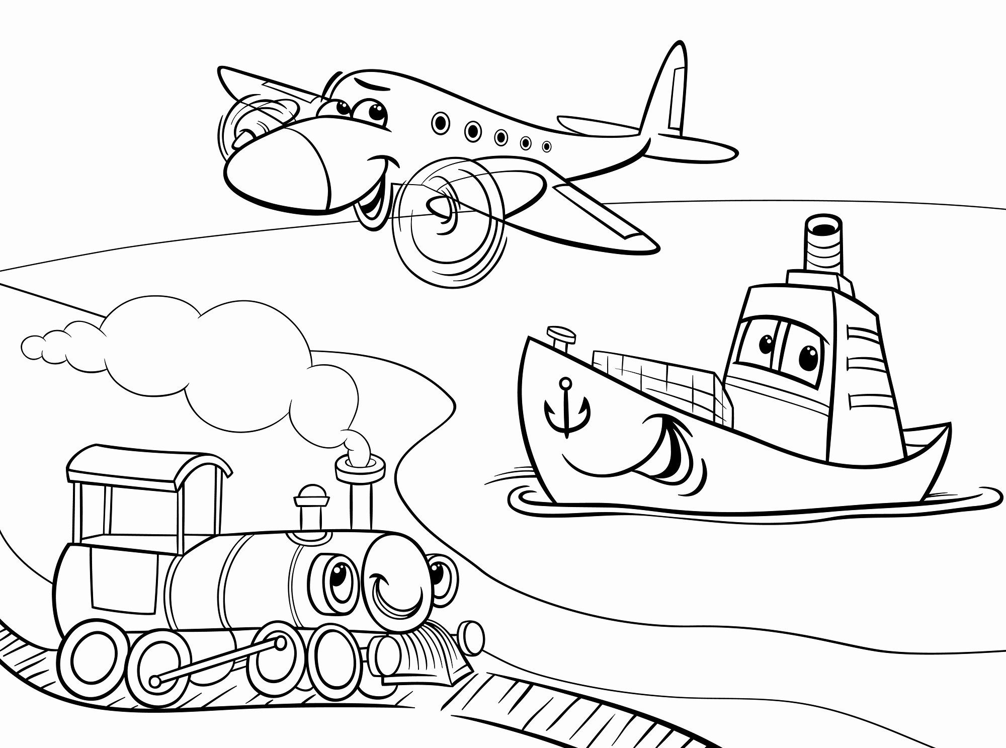 Transport Coloring Pages - Coloring Home