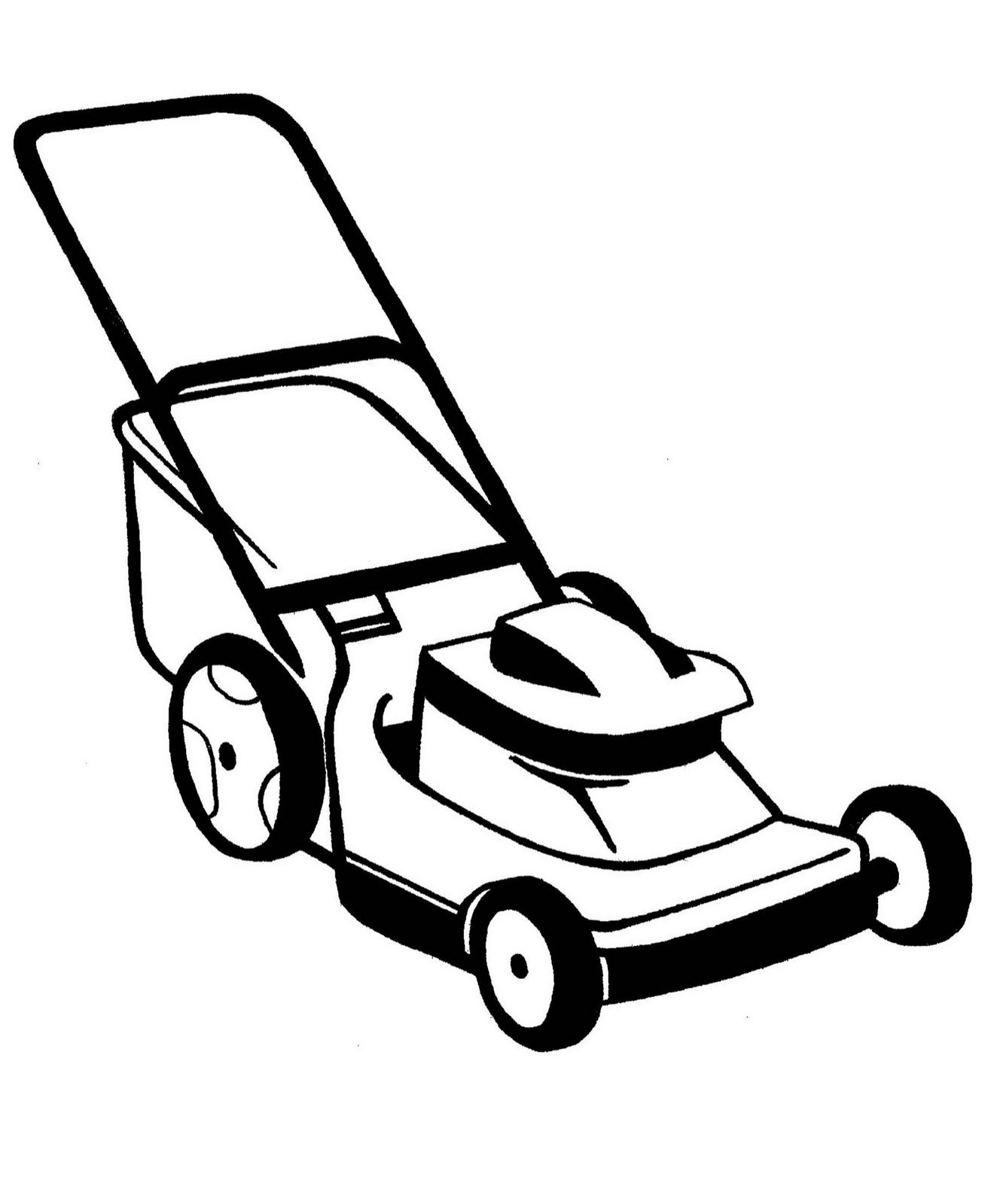 Lawn Mower Coloring Pages Coloring Home